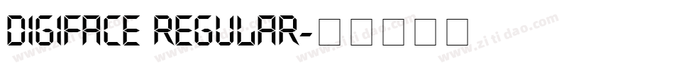 Digiface Regular字体转换
